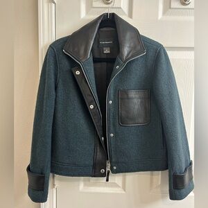 Club Monaco Wool and Leather jacket
